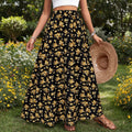 Lässiger Damen-Midirock mit Blumenmuster – Weicher, bequemer Stil, moderner Alltagslook