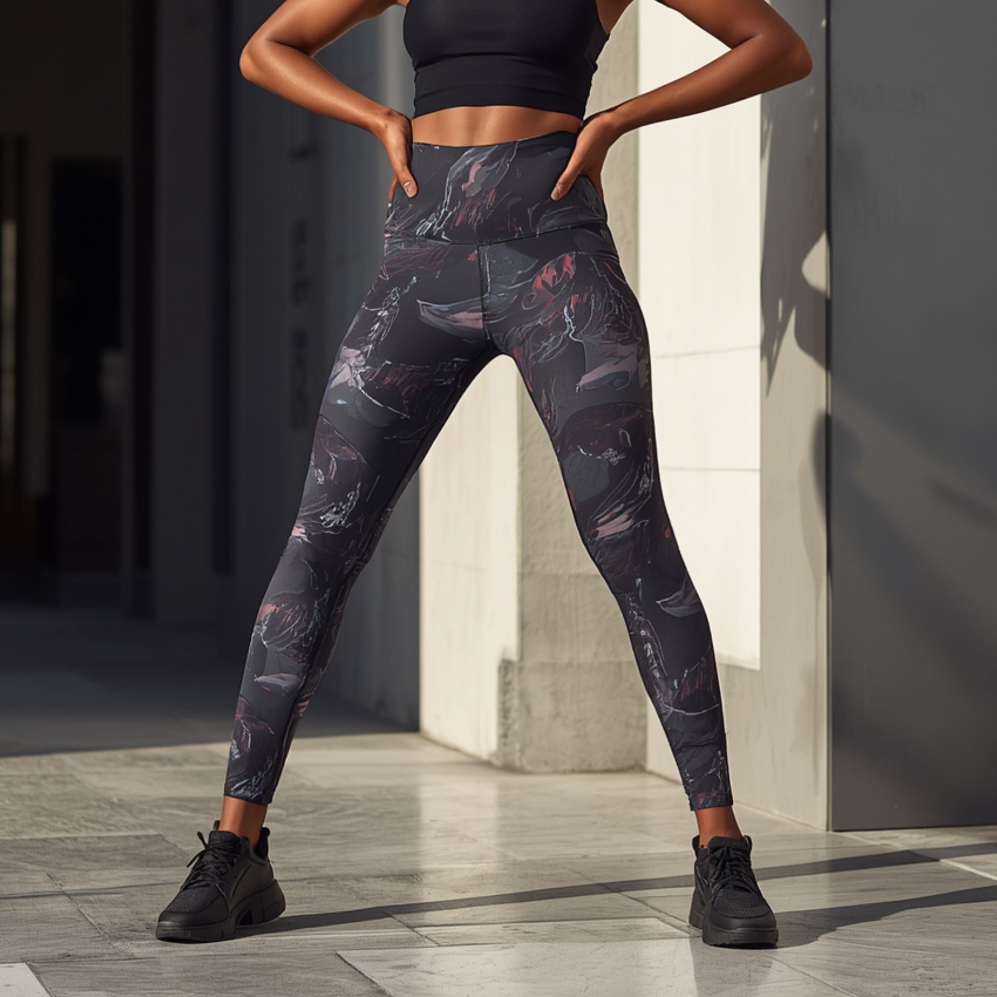 Leggings Deportivos Estampados para Mujer con Cintura Alta y Diseño Gráfico