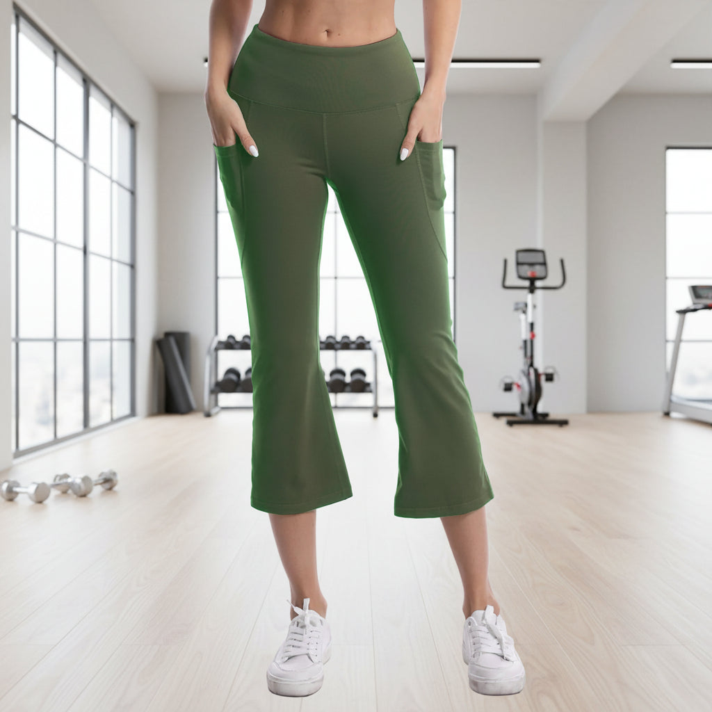 Leggings mit hohem Bund, Taschen und Stretchanteil – Atmungsaktive, weiche Sporthose