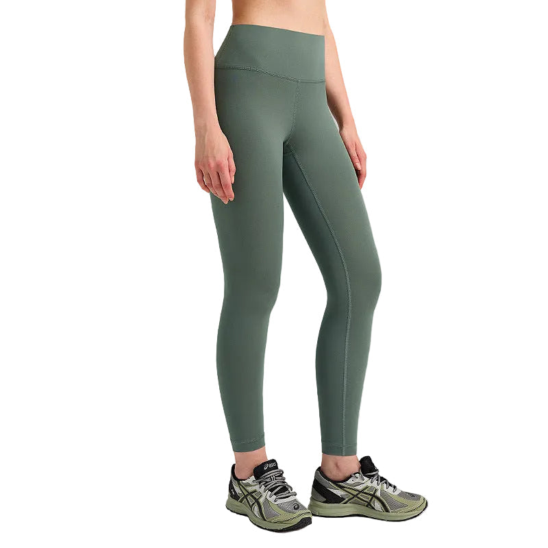 Pantalones de yoga de cintura alta para mujer con forro polar – Mallas deportivas de compresión con tacto nude para fitness y running