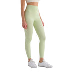 Pantalones de yoga de cintura alta para mujer con forro polar – Mallas deportivas de compresión con tacto nude para fitness y running