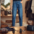 Women's Classic Tapered High Rise Denim Jeans