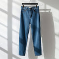 Women's Everyday Straight Leg High Waist Jeans – Light Blue