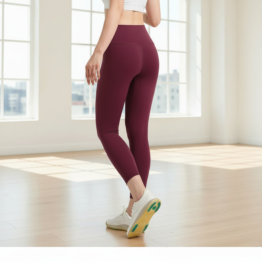 Women’s High Waist Fleece-Lined Yoga Leggings – Soft Stretch Active Pants