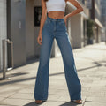 Women's Relaxed High Waist Wide Leg Jeans – Vintage Blue