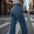 Women's Vintage High Rise Bootcut Denim Jeans