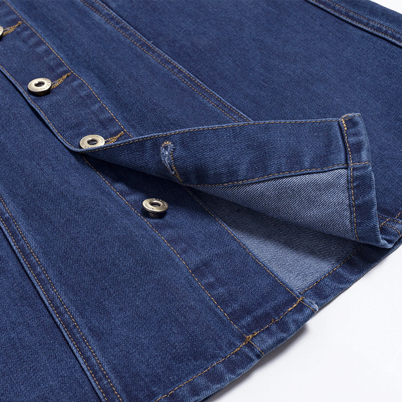 falda denim de mujer cintura alta estilo moderno