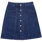 falda denim de mujer cintura alta estilo moderno