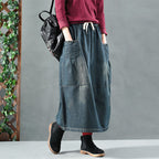 falda denim corta de mujer estilo moderno casual