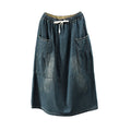 falda denim corta de mujer estilo moderno casual
