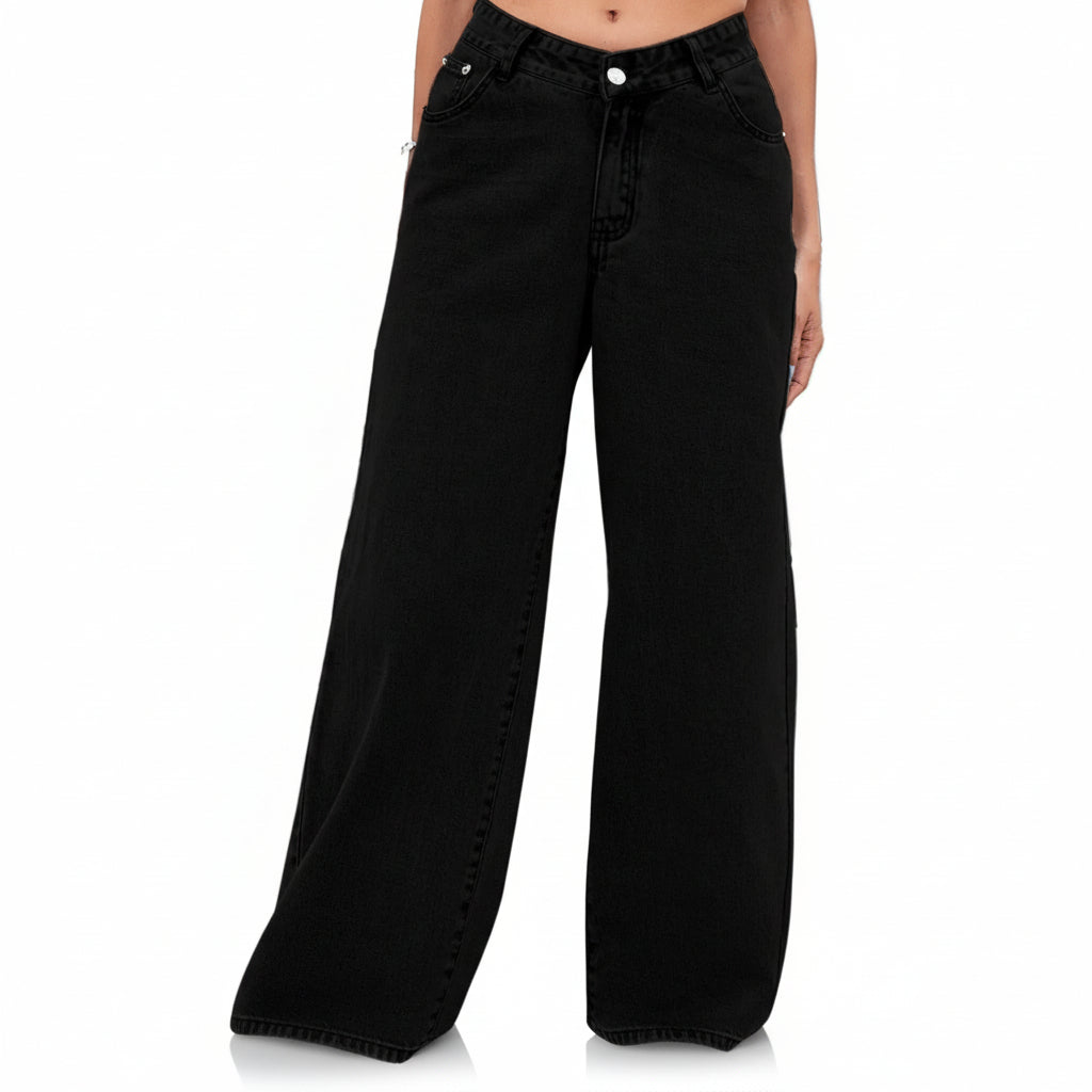 jeans de mezclilla para mujer ajuste cómodo diario