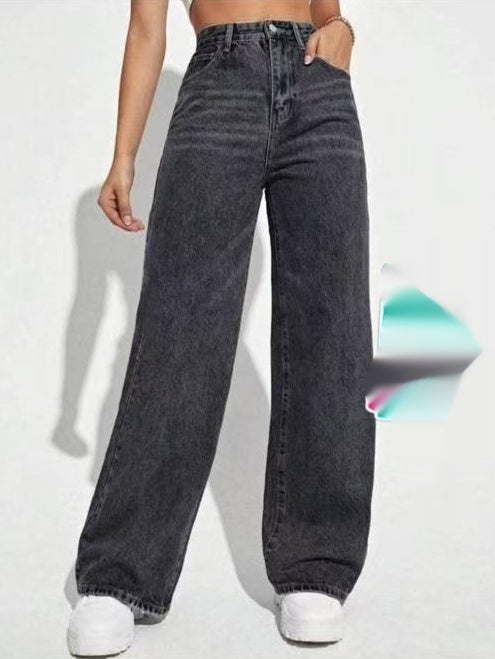 jeans de mezclilla para mujer ajuste cómodo diario