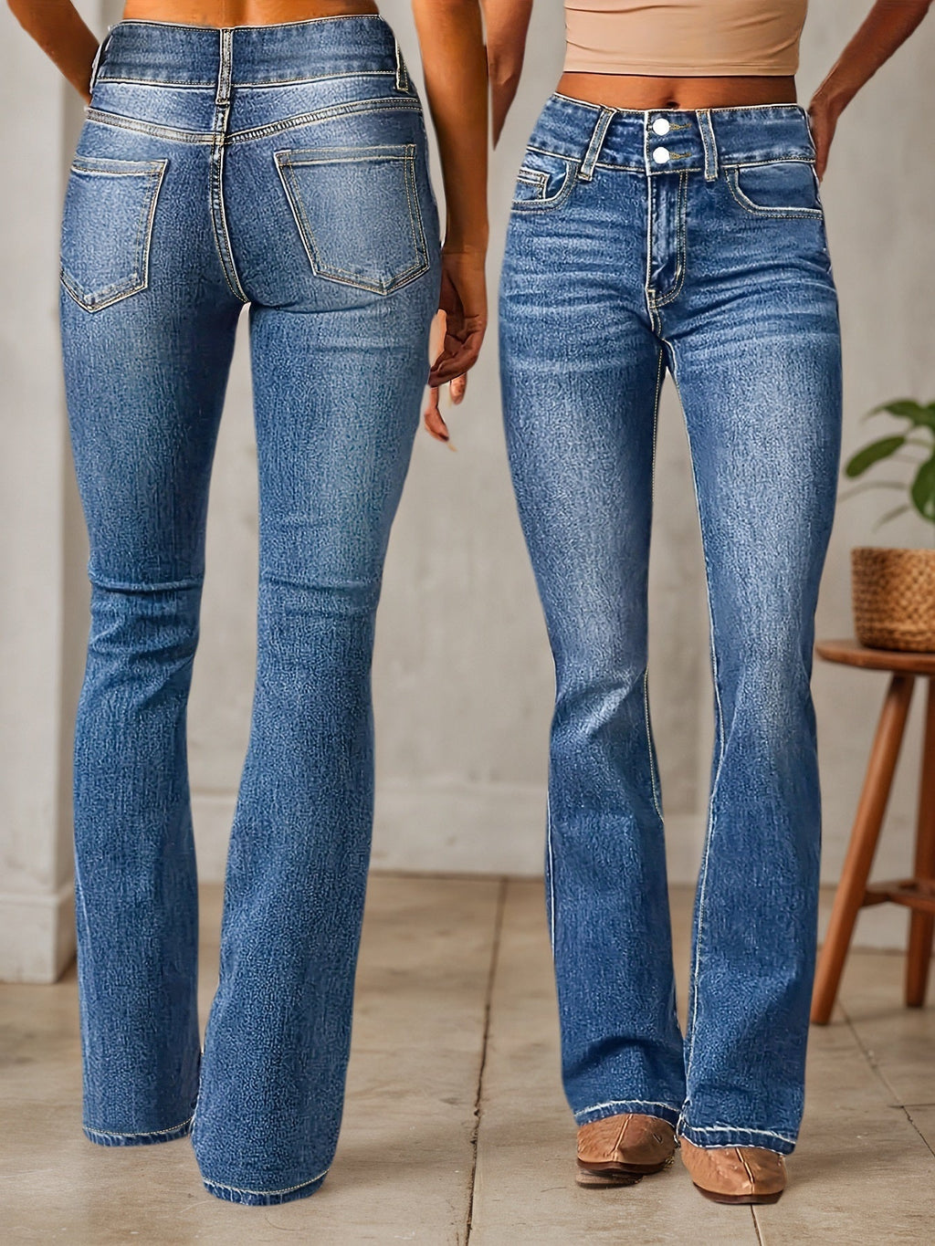 jeans micro flare para mujer diseño moderno y cómodo