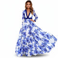 vestido vintage de mujer con estampado elegante