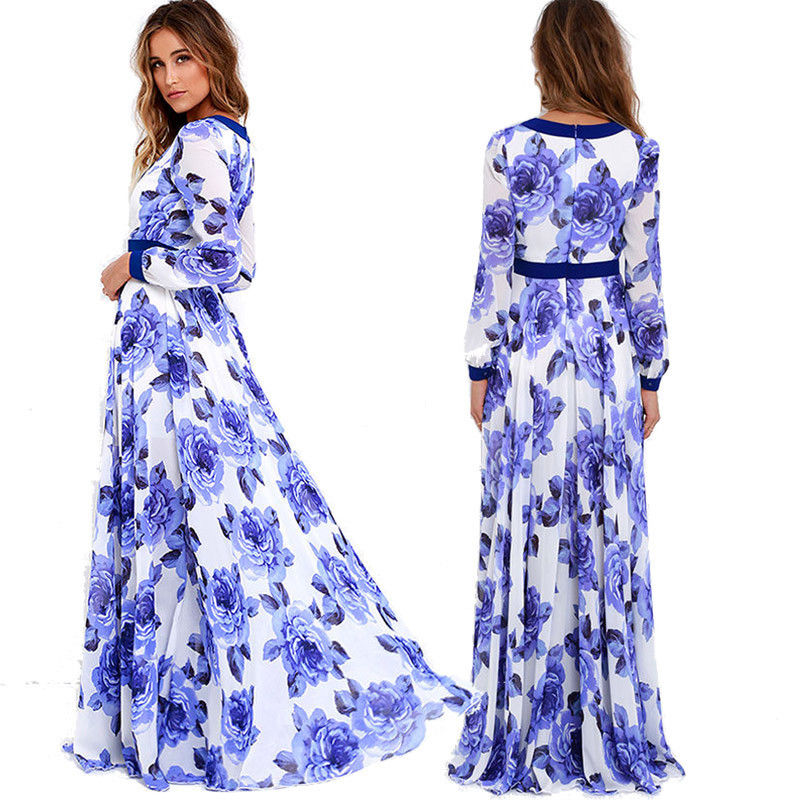 vestido vintage de mujer con estampado elegante